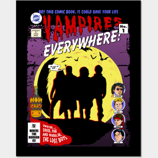 Vampires everywhere, Dwayne, David, Paul and Marko are The Lost Boys Posters and Art